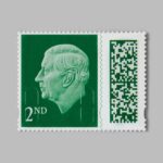 second class 2nd class royal mail stamps letter king charles III