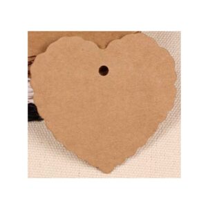 kraft brown card gift tags love heart