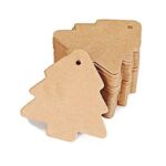 brown kraft card Christmas tree gift tags