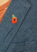 Red Poppy Lapel Pin Badge Royal British Legion Armistice Day Remembrance Day