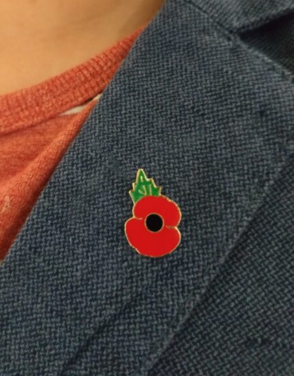 Red Poppy Lapel Pin Badge Royal British Legion Armistice Day Remembrance Day